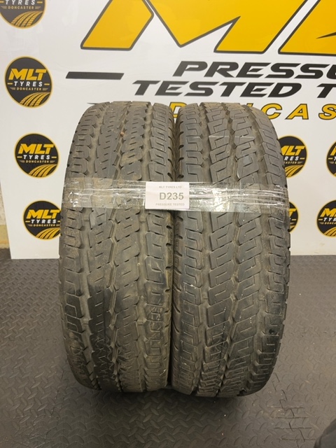 2x 225/75 R16CP 116R Continental VancoCamper 8.3mm (D235) DOT:17 part worn